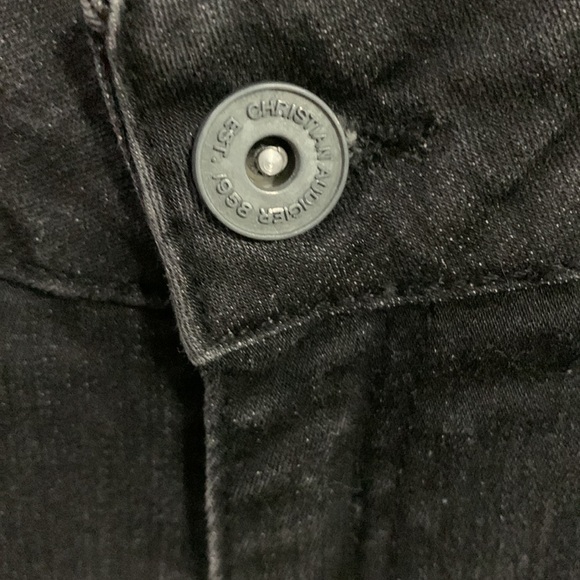 Christian Audigier distressed straight leg jeans, Sz 31 X 32, good condition - Picture 4 of 8